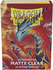 Dragon Shield Matte Clear Outer Sleeves Japanese Size